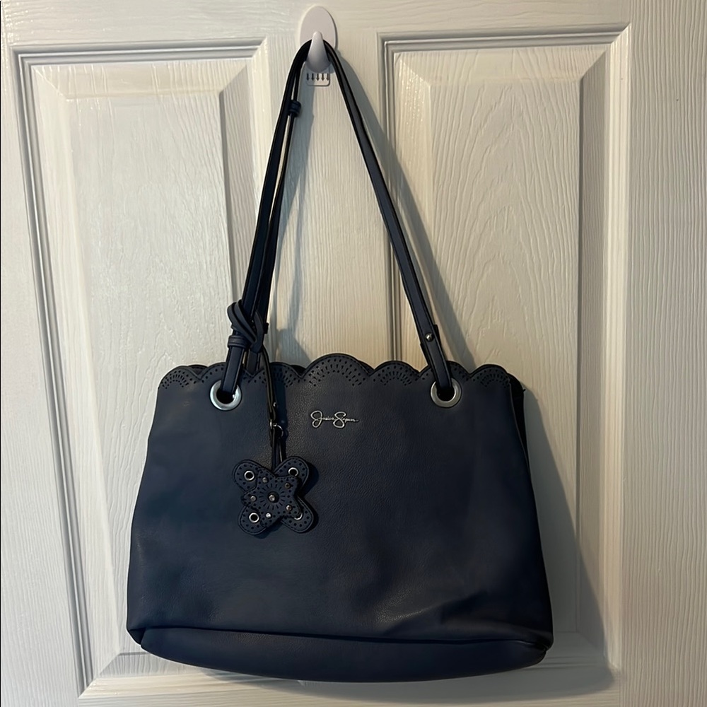 Blue Jessica Simpson Purse With Charm